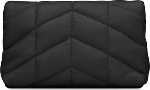 Saint Laurent Paris o1s1wg111024 Size: OS / Puffer Small Pouch in Black Size ONE SIZE - 3 Thumbnail