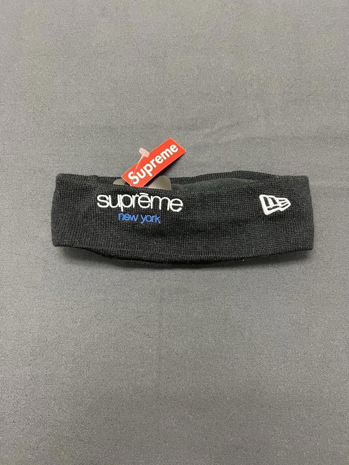 Supreme FW15 Supreme New Era Classic Logo Fleece Headband Black Size ONE SIZE - 2 Thumbnail