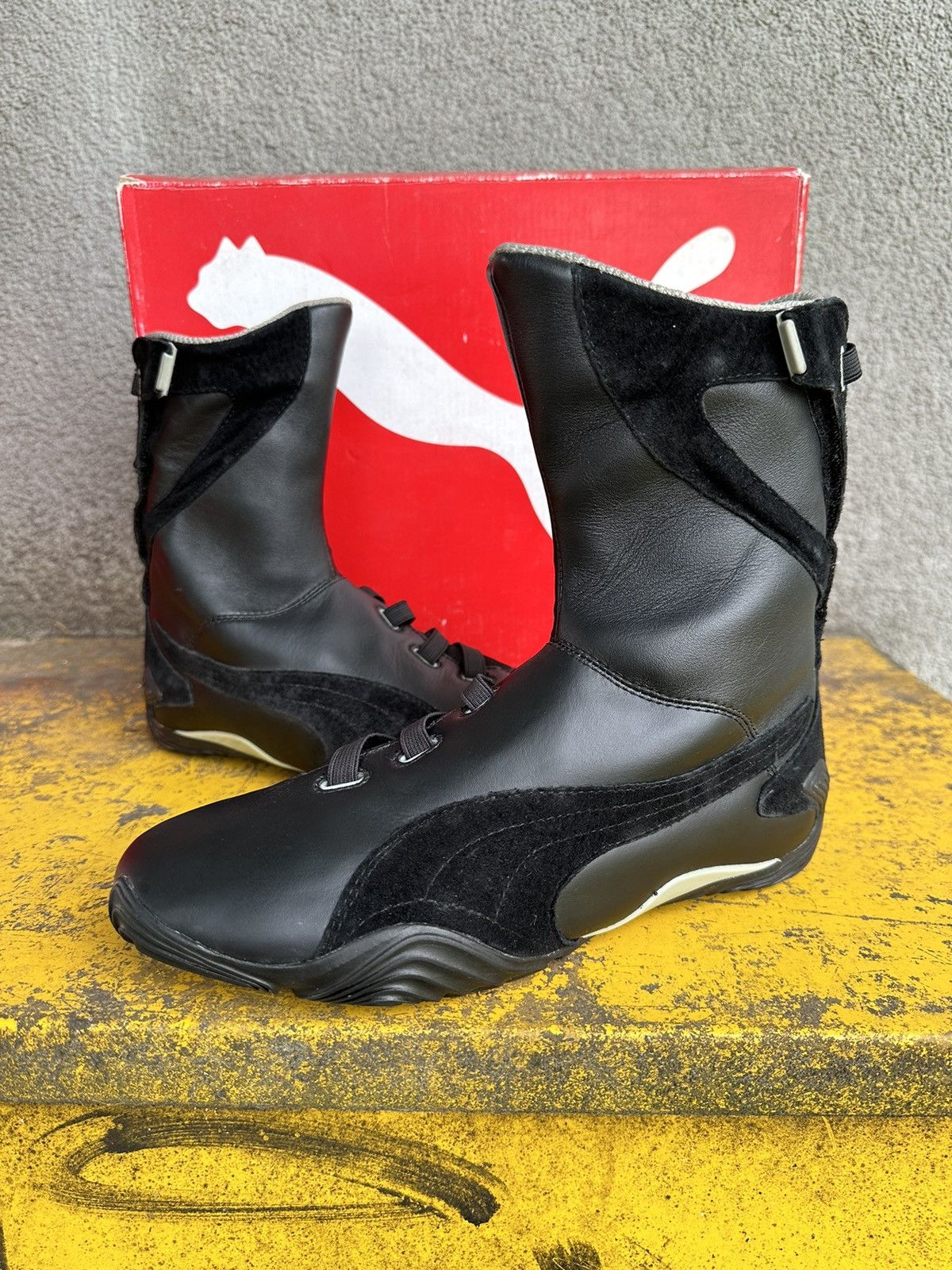 Puma Puma Slidre mid moto boots vintage shoes archive mostro Size US 9 / IT 39 - 2 Thumbnail