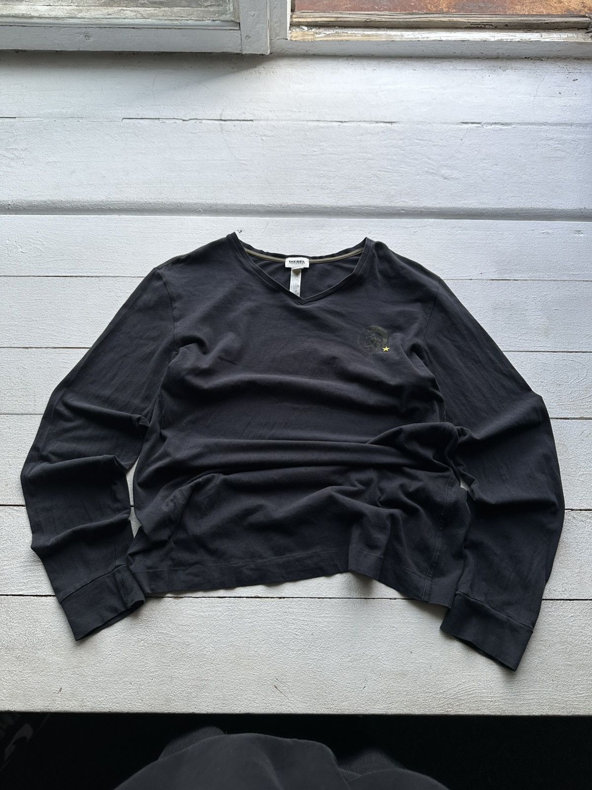Diesel 🚨CRAZY DIESEL LONGSLEEVE Y2K WITH LOGO STAR RARE OPIUM Size US L / EU 52-54 / 3 - 1 Thumbnail