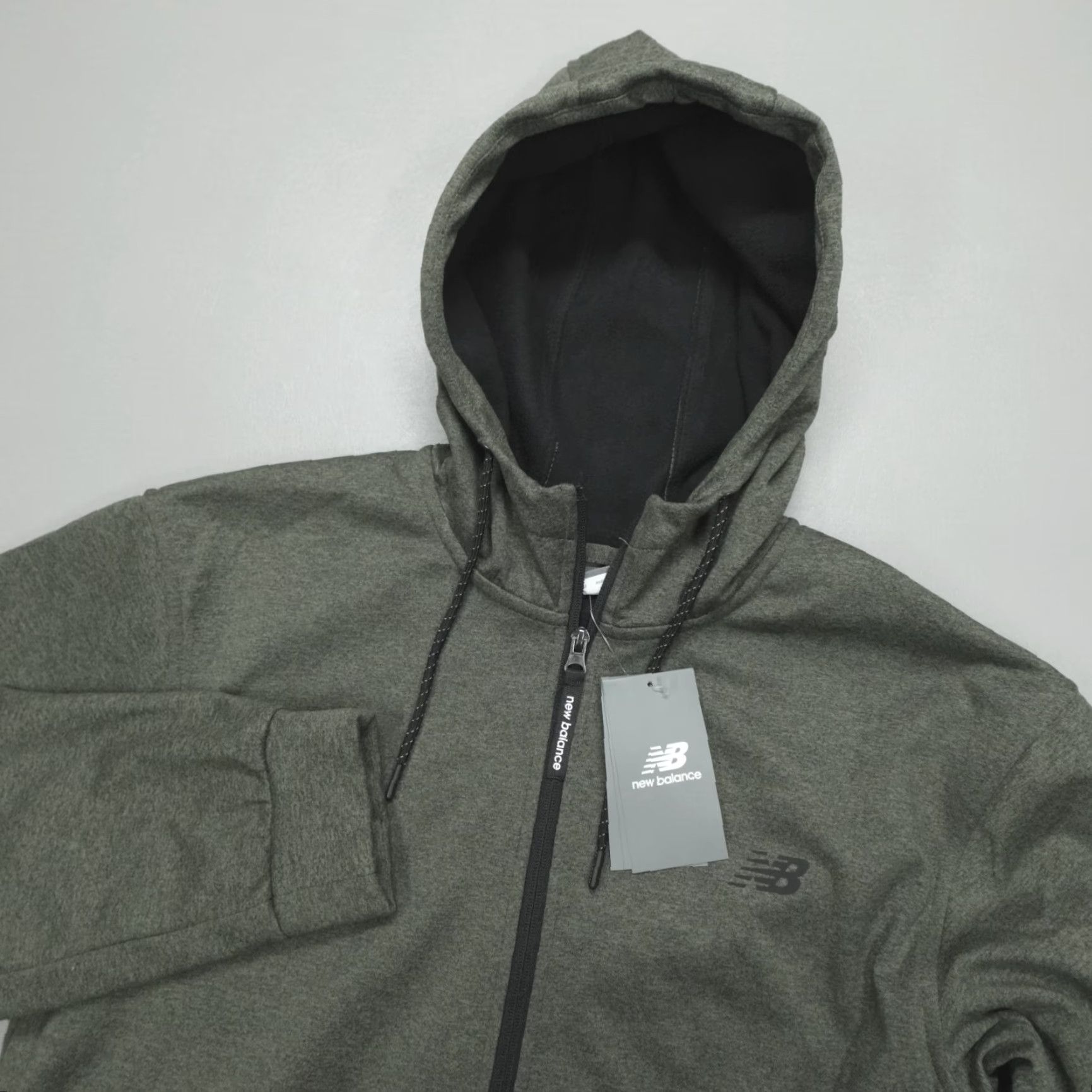 New Balance New Balance Hoodie Full Zip Fleece Lined Men's Size S Grey Soft-Touch Warmth Size US S / EU 44-46 / 1 - 2 Thumbnail