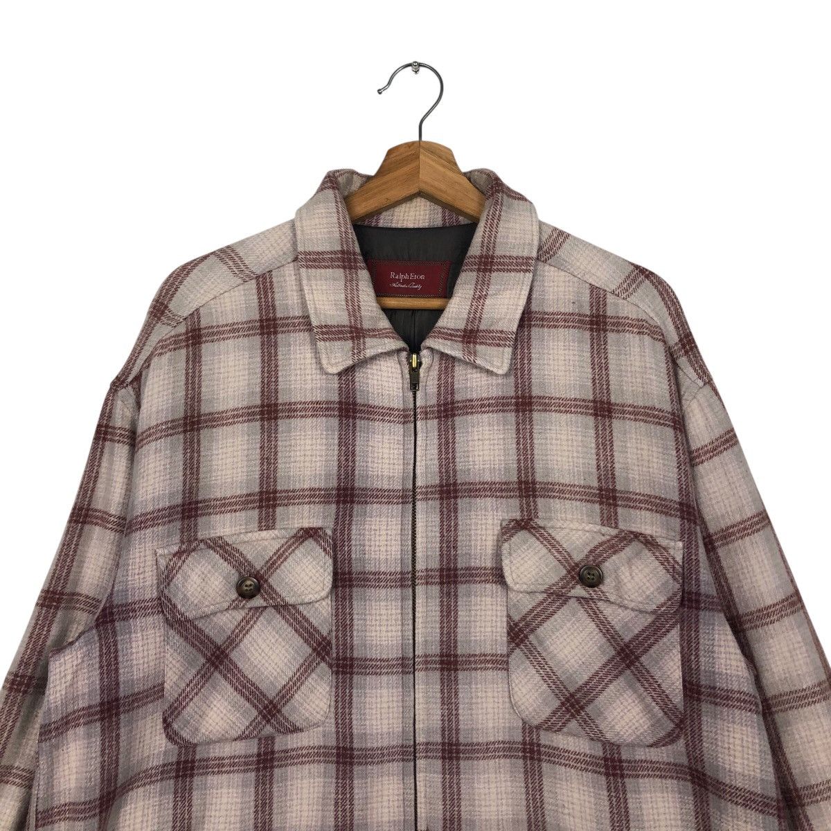 Flannel × Japanese Brand × Vintage Vintage Flannel Shirt Jacket Ralph Eton Tartan Design Check Size US M / EU 48-50 / 2 - 3 Thumbnail
