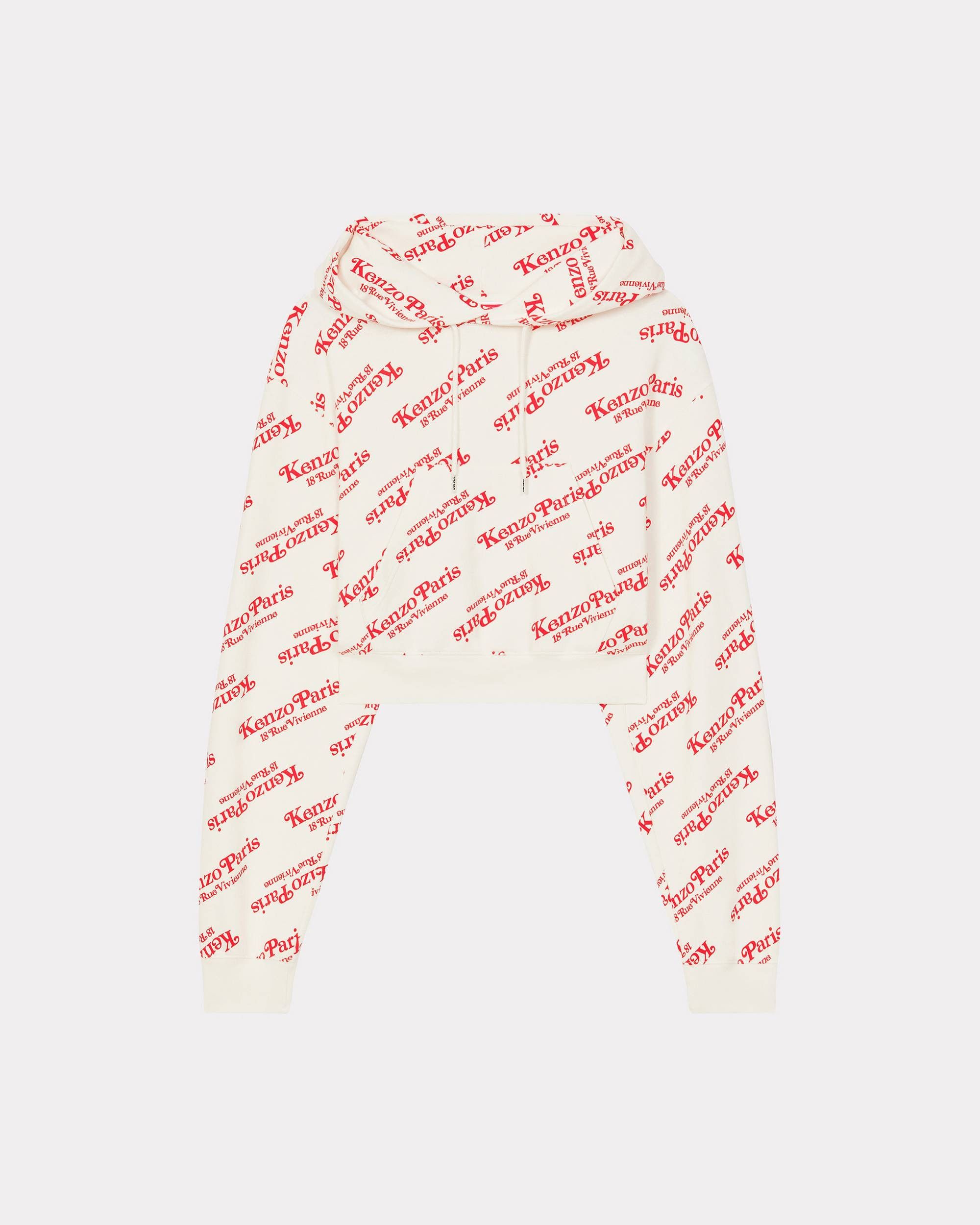 Kenzo o1y1025 Hoodie in White/Red Size S / US 4 / IT 40 - 1 Thumbnail