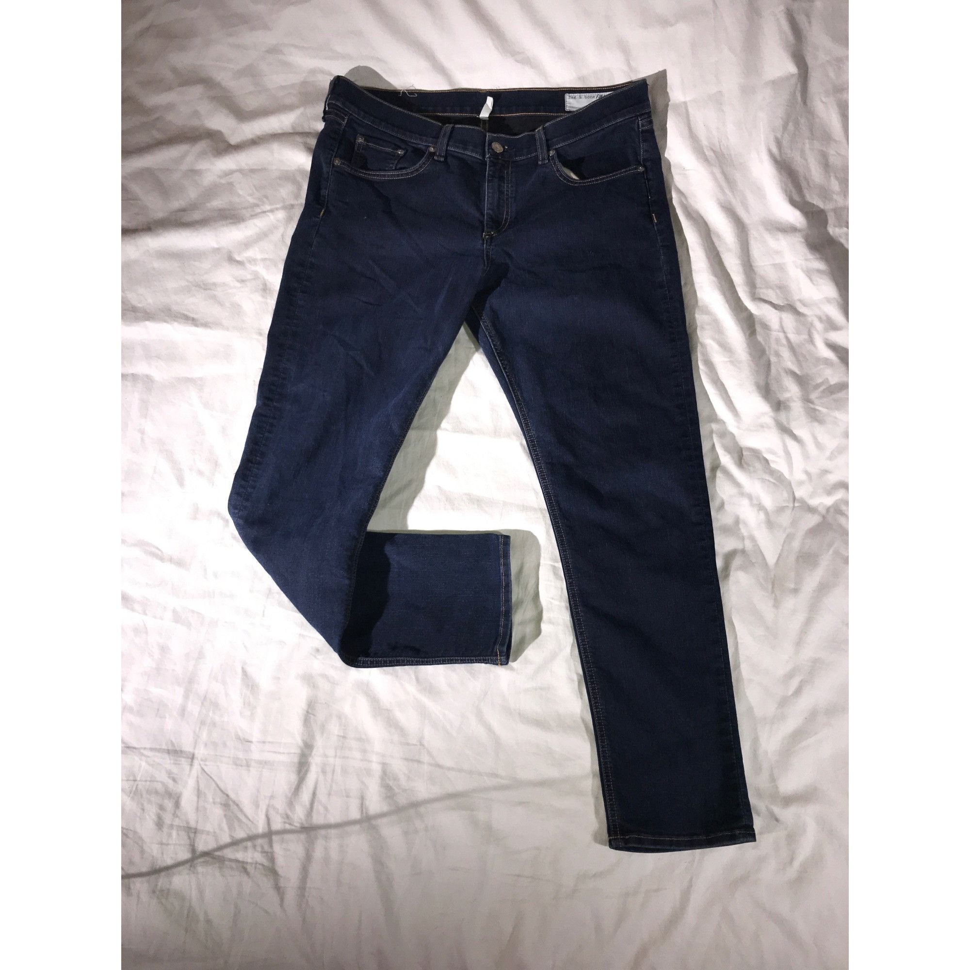 Rag & Bone Rag & Bone Women's Marlowe Blue Slim Fit Capri Je Size 32" / US 10 / IT 46 - 1 Thumbnail