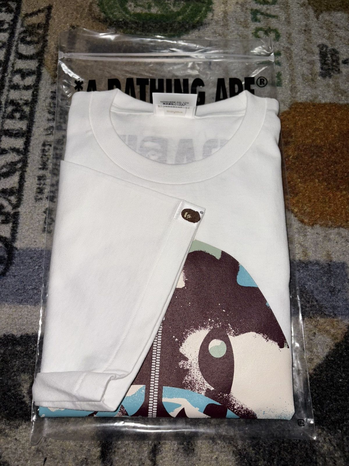 Bape A Bathing Ape Map Camo Ape Head Shark T-Shirt Size US L / EU 52-54 / 3 - 3 Thumbnail