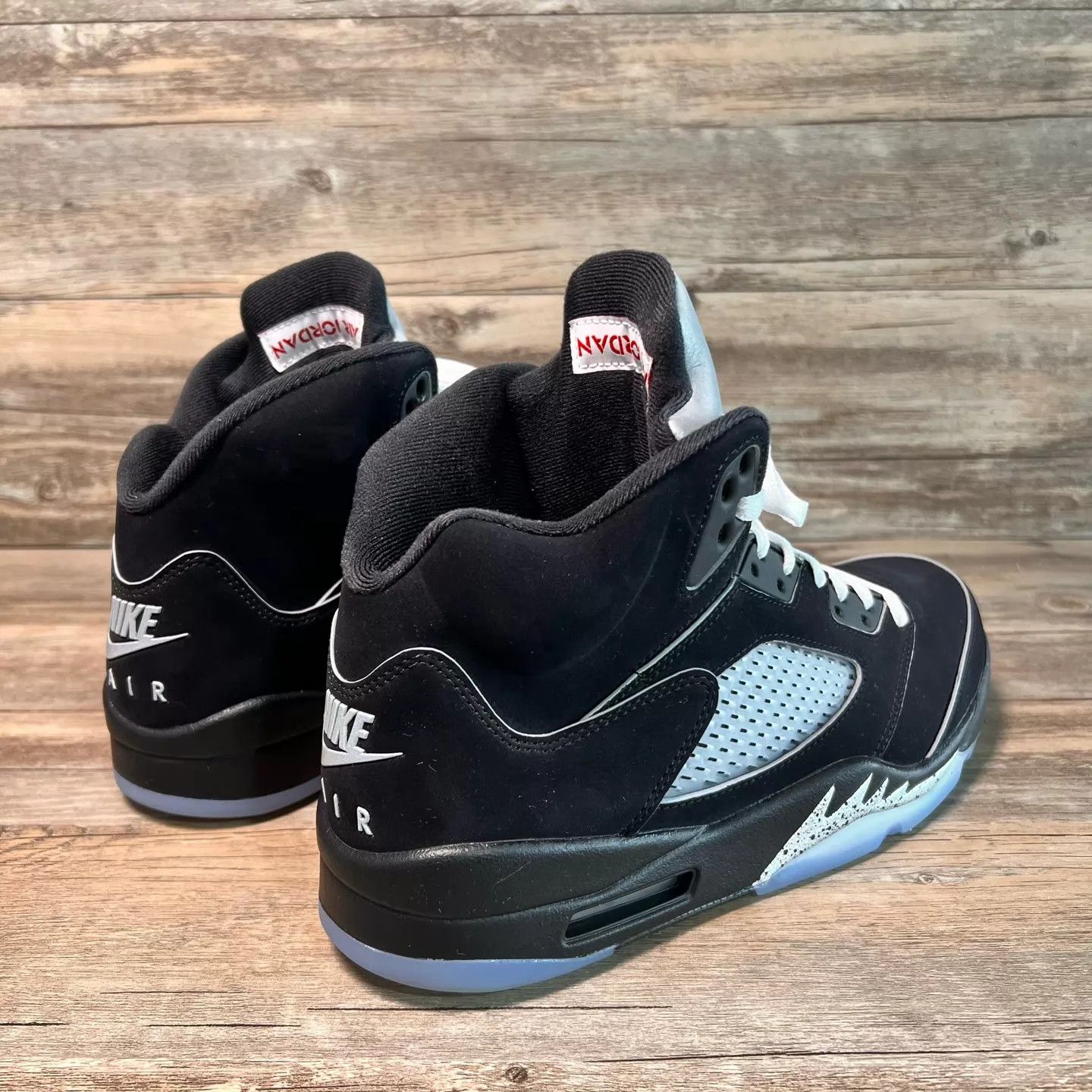 Nike Air Jordan 5 AJ5 Black Silver 44.5 US HF3975-001 Size US 11.5 / EU 44-45 - 3 Thumbnail