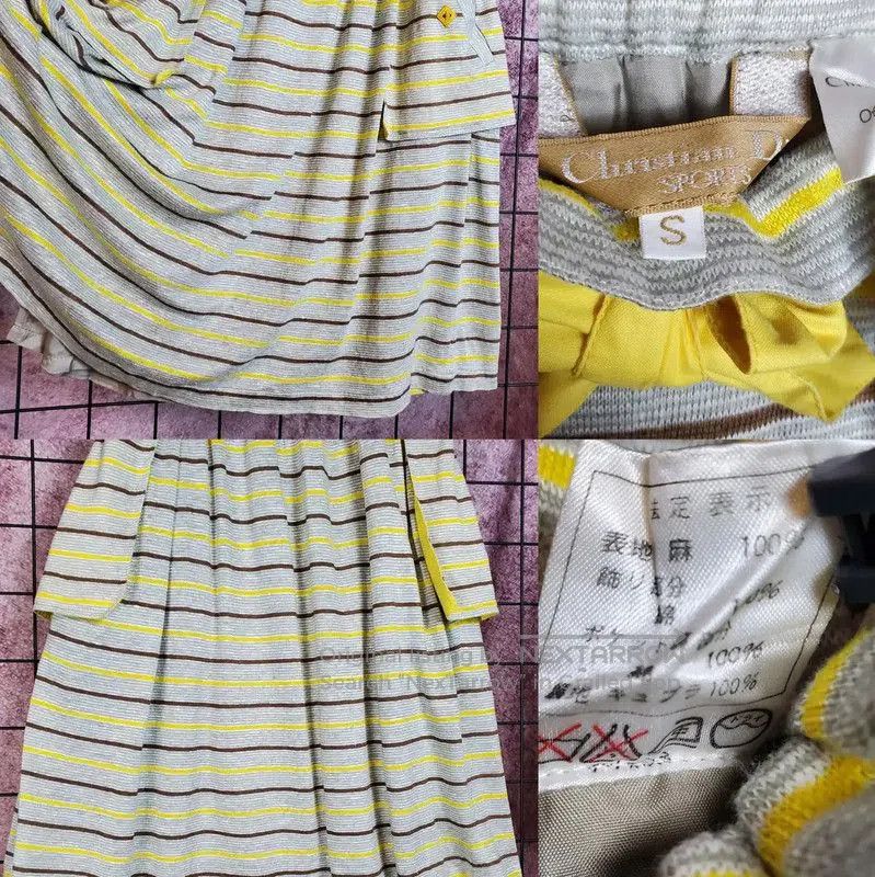 Dior Dior Summer Gray Striped Short Sleeve Top . Size M / US 6-8 / IT 42-44 - 6 Thumbnail