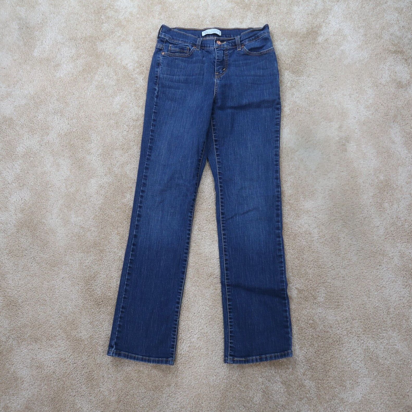 Levi's perfectly slimming 512 straight leg best sale