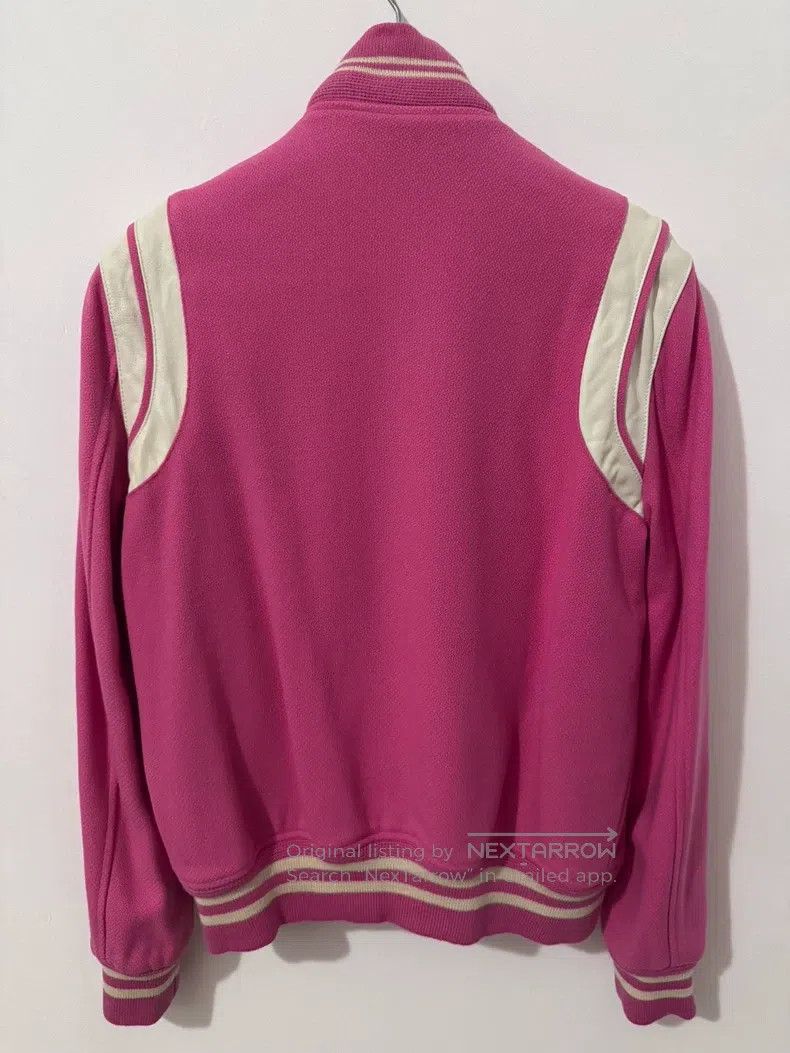 Saint Laurent Paris Saint Laurent Paris Leather patched pink and white basebal Size US S / EU 44-46 / 1 - 2 Thumbnail
