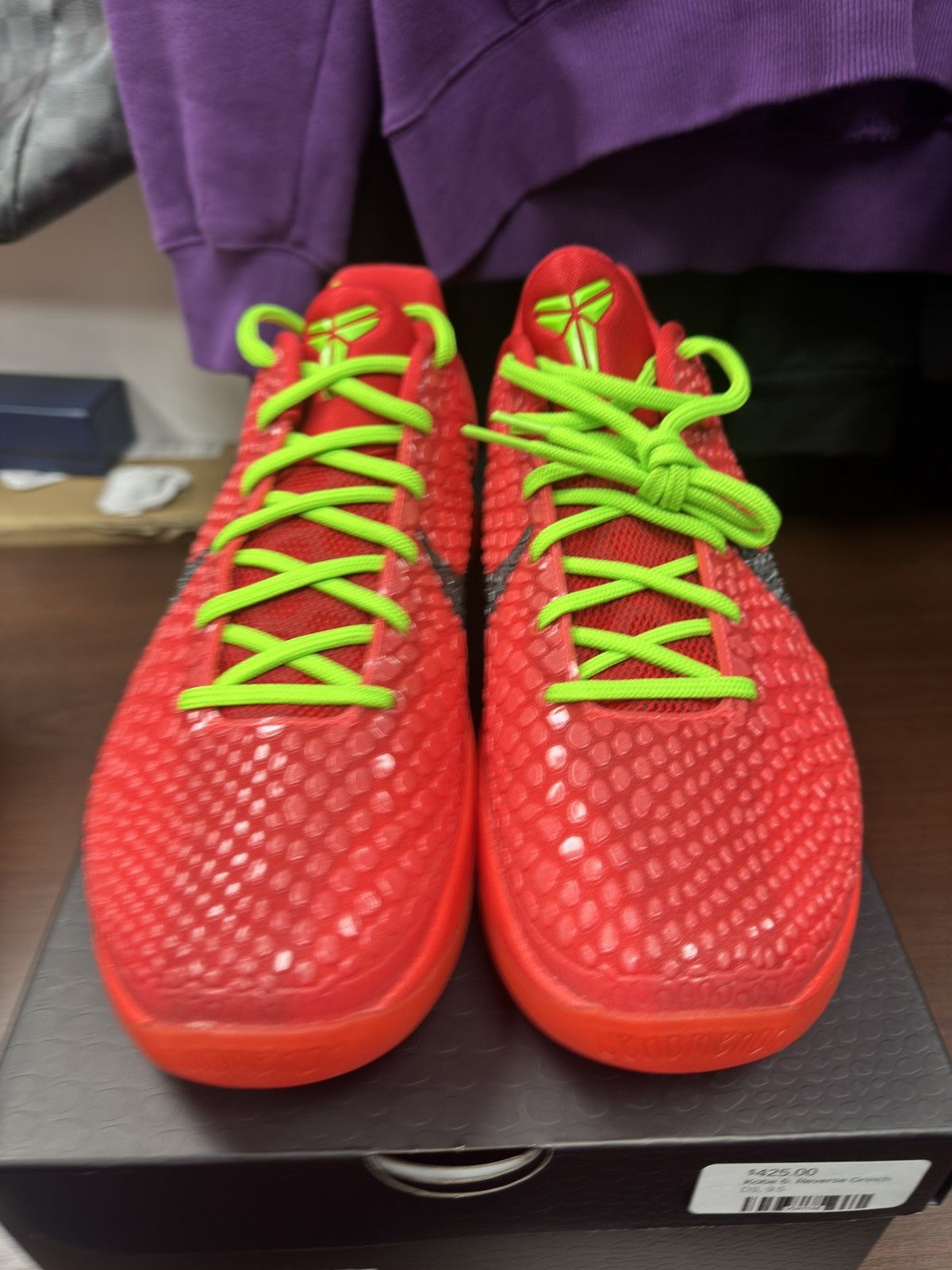 Nike Kobe VI Protro Reverse Grinch Size US 9.5 / EU 42-43 - 3 Thumbnail