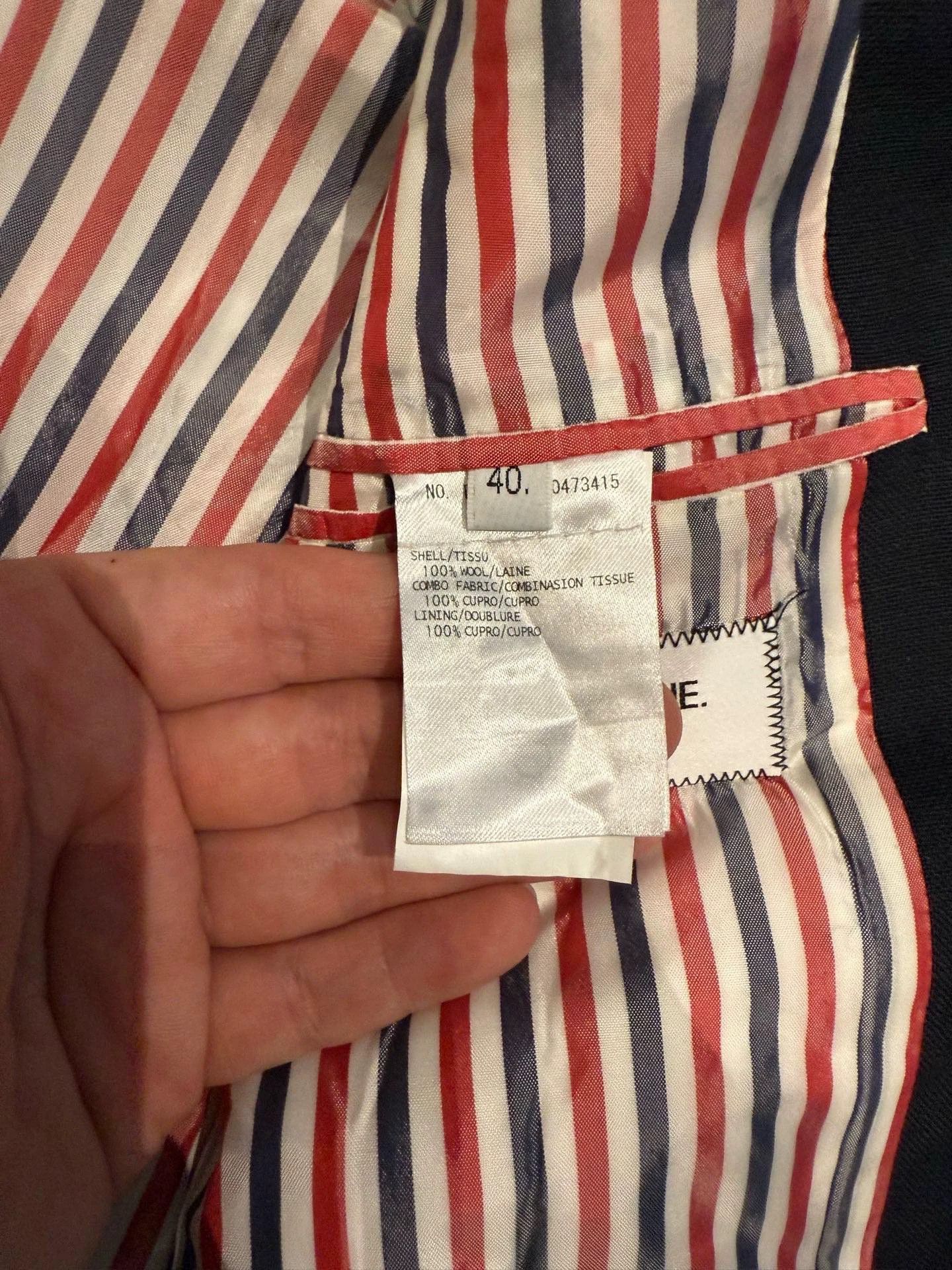 Thom Browne TB Women's Runway Inside-Out Colorblock Blazer 40 Size S / US 4 / IT 40 - 5 Thumbnail