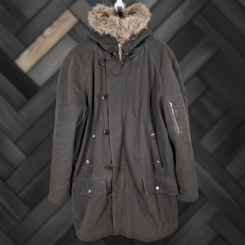 Maison Margiela VINTAGE Maison Margiela N-3B Parka Jacket Mens Green Olive Wool? Wait - correct: Cotton Twill N-3B Parka Olive Green Jacket Mens Size US S / EU 44-46 / 1 - 1 Thumbnail