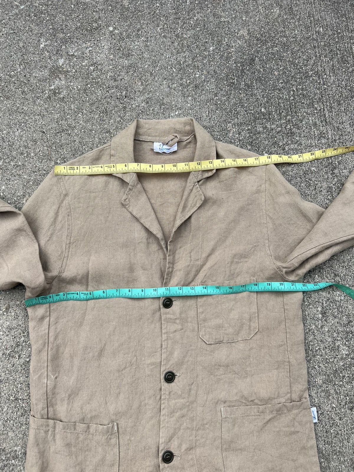 Vintage Vintage Yarmo England 100% Linen Work Jacket Size US M / EU 48-50 / 2 - 2 Thumbnail