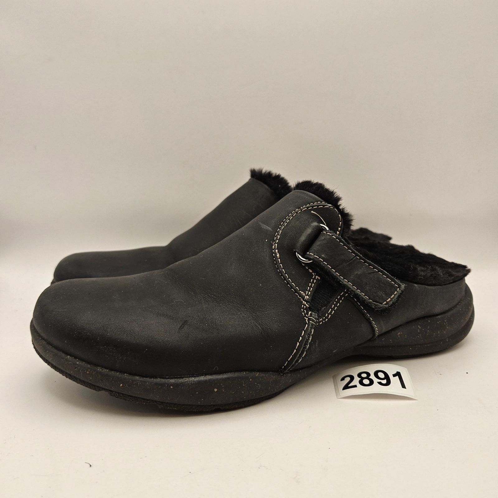 Clarks CLARKS WOMEN'S 8 BLACK SHERPA LINED CLOG Size US 8 / IT 38 - 1 Thumbnail