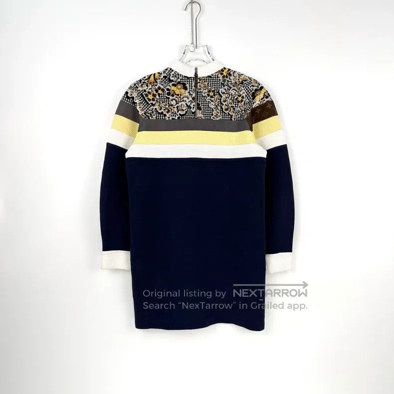 Louis Vuitton Louis Vuitton Blue and yellow floral badge logo hoodie dre Size S / US 4 / IT 40 - 4 Thumbnail
