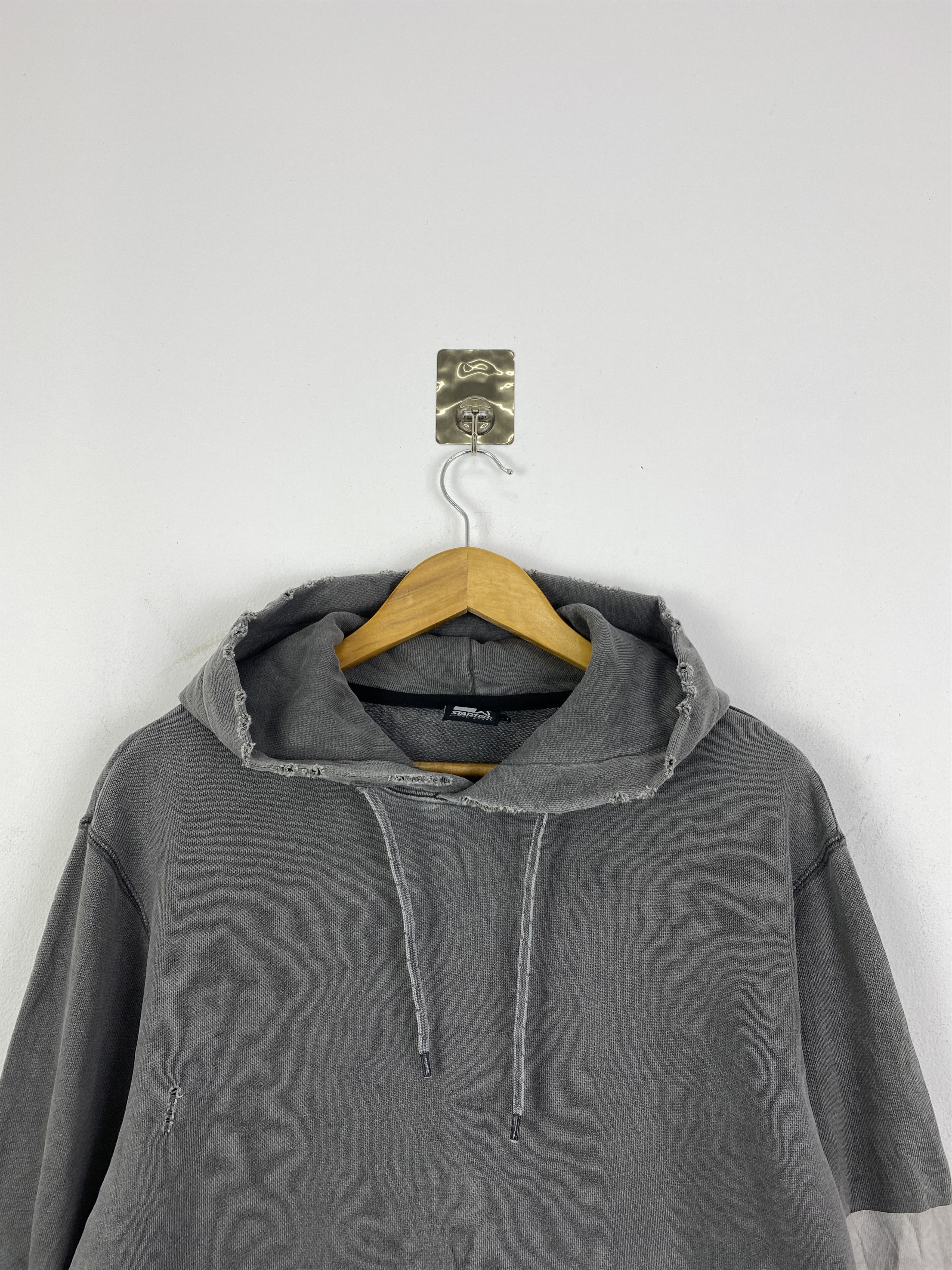 Starter Vintage 90s Starter Faded Pullover Hoodie SH0224 Size US L / EU 52-54 / 3 - 2 Thumbnail