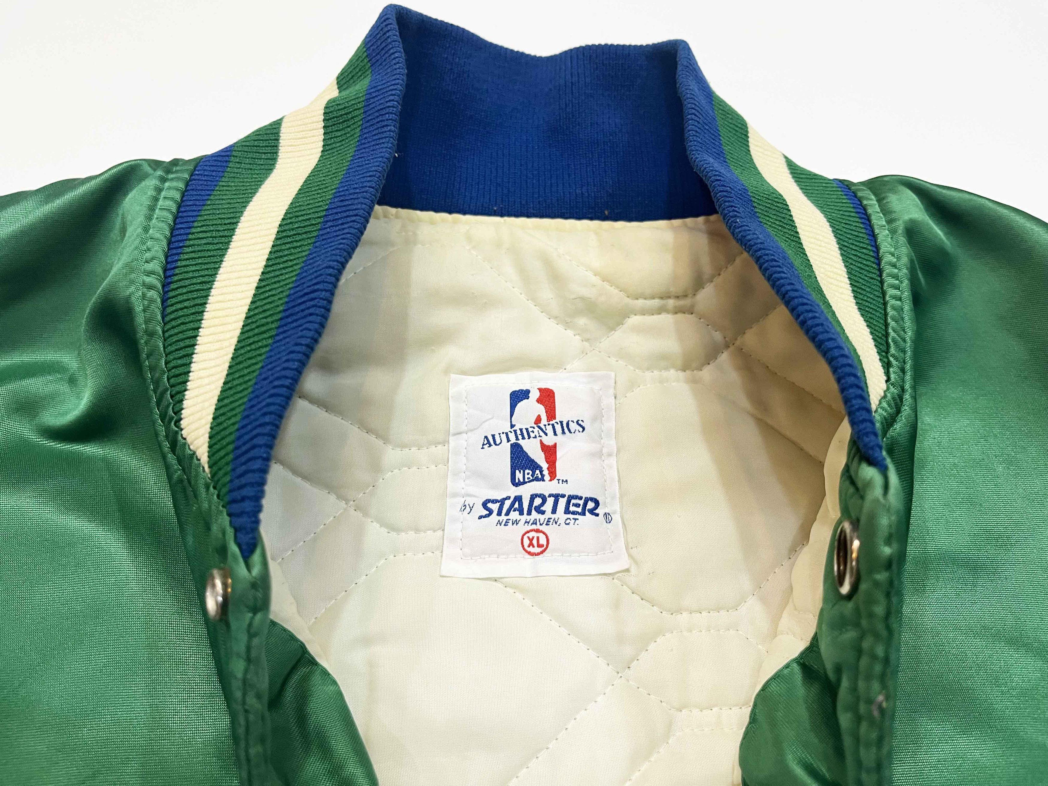 Starter Vintage Starter NBA Dallas Mavericks Bomber Satin Jacket Size US XL / EU 56 / 4 - 3 Thumbnail