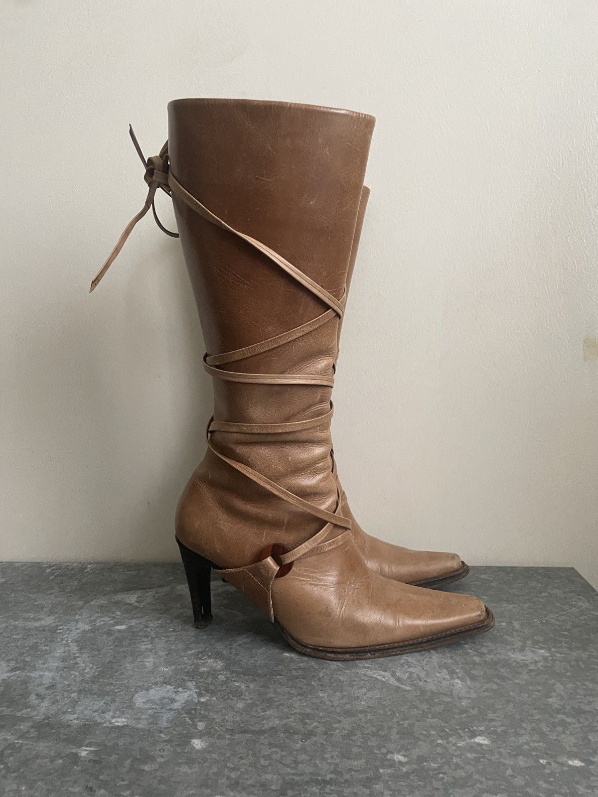 Vintage VINTAGE BRAZILLIAN LACE UP BOOTS Size US 6 / IT 36 - 5 Thumbnail