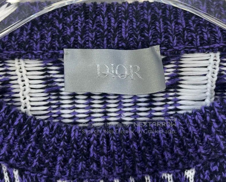 Dior Dior Ski series purple diamond CD logo woollen knitted swe Size US XL / EU 56 / 4 - 3 Thumbnail