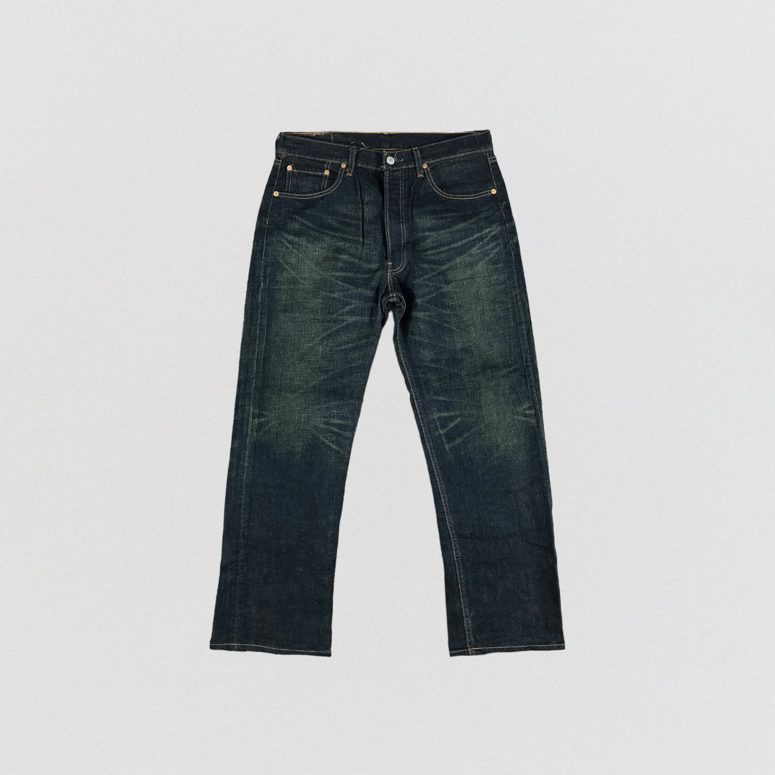 Levi's × Vintage 90s Vintage Faded Black Levis 501 Jeans-JM3059 Size US 34 / EU 50 - 1 Thumbnail