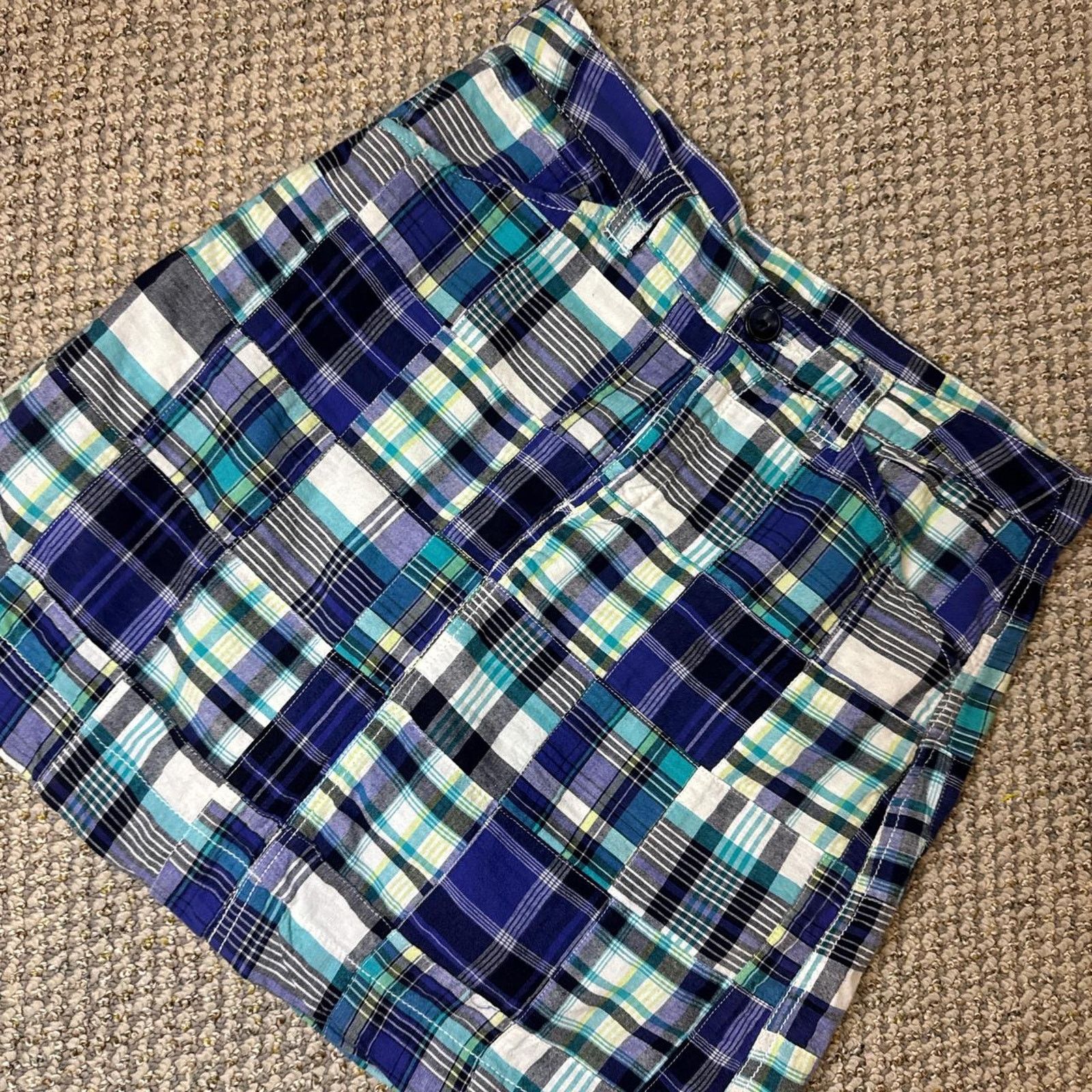 Croft & Barrow Y2K vintage plaid blue mini skirt Size 30" / US 8 / IT 44 - 2 Thumbnail