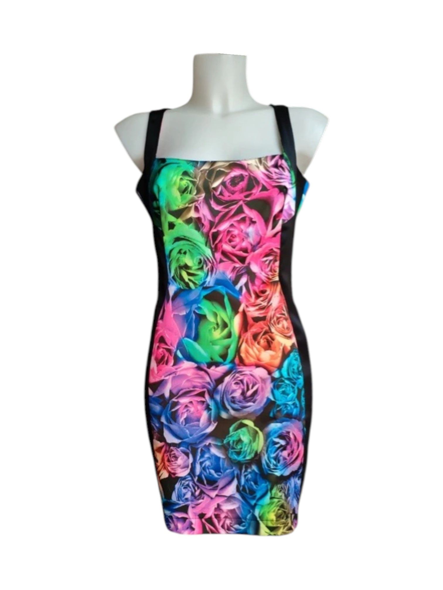 Just Cavalli Just Cavalli Multicolor Rose Print Dress – Early 2010s Size M / US 6-8 / IT 42-44 - 1 Thumbnail