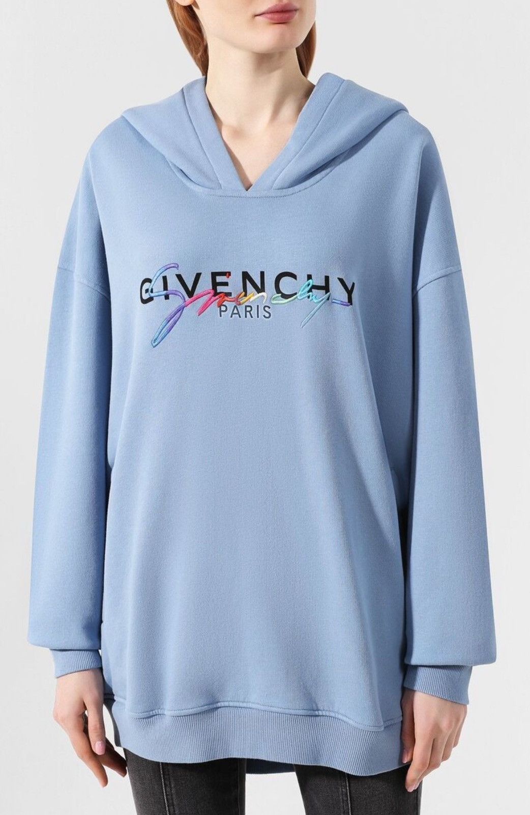 Givenchy Givenchy Blue Rainbow Signature Logo Hoodie Size XS / US 0-2 / IT 36-38 - 1 Thumbnail