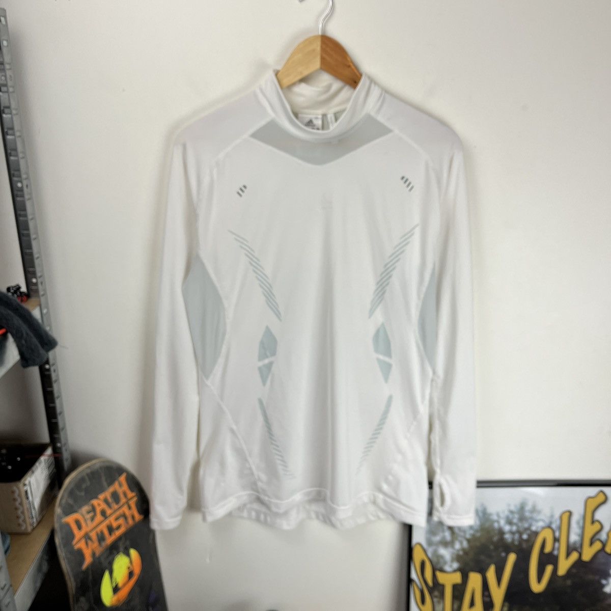 Adidas Climacool Adidas Tech Fit Longsleeve Thermo Gym Hiking Size US XL / EU 56 / 4 - 1 Thumbnail