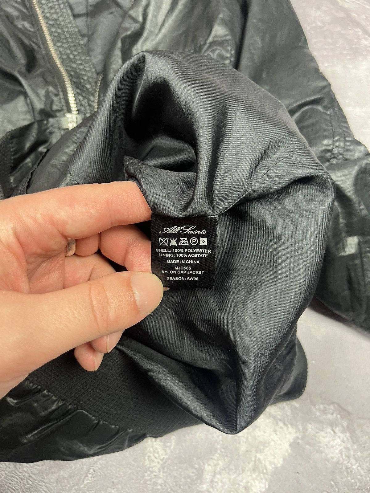 Allsaints Vintage Allsaints Nylon Cap Light Jacket AW06 Gorpcore Size US S / EU 44-46 / 1 - 8 Thumbnail