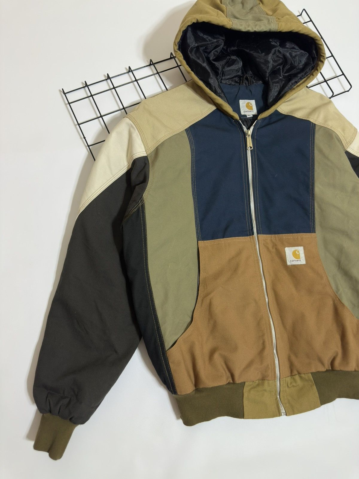 Carhartt Vintage Reworked Carhartt Patchwork Canvas Active Jacket Size US XL / EU 56 / 4 - 3 Thumbnail