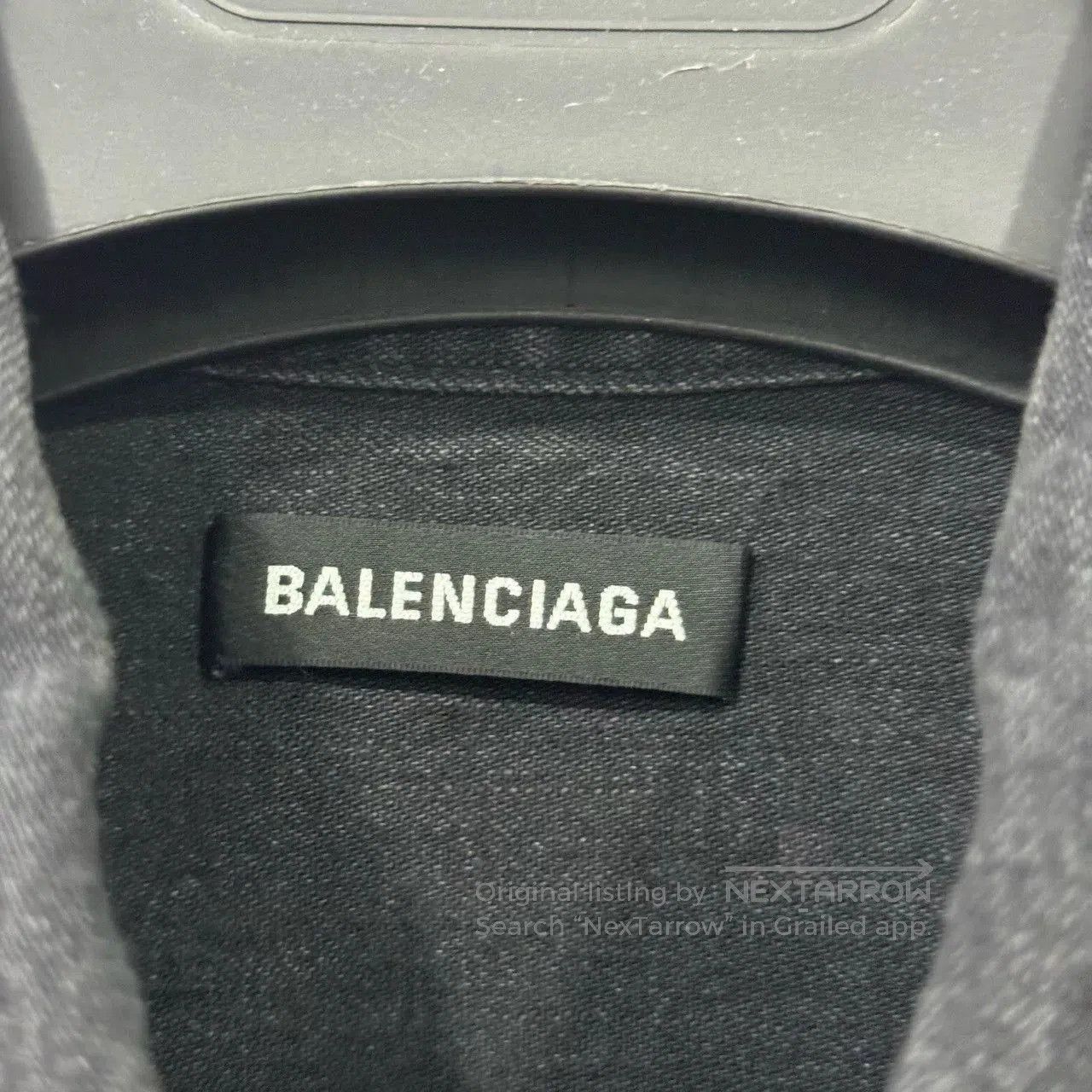 Balenciaga Balenciaga Back Letter Denim Shirt. Size US M / EU 48-50 / 2 - 4 Thumbnail