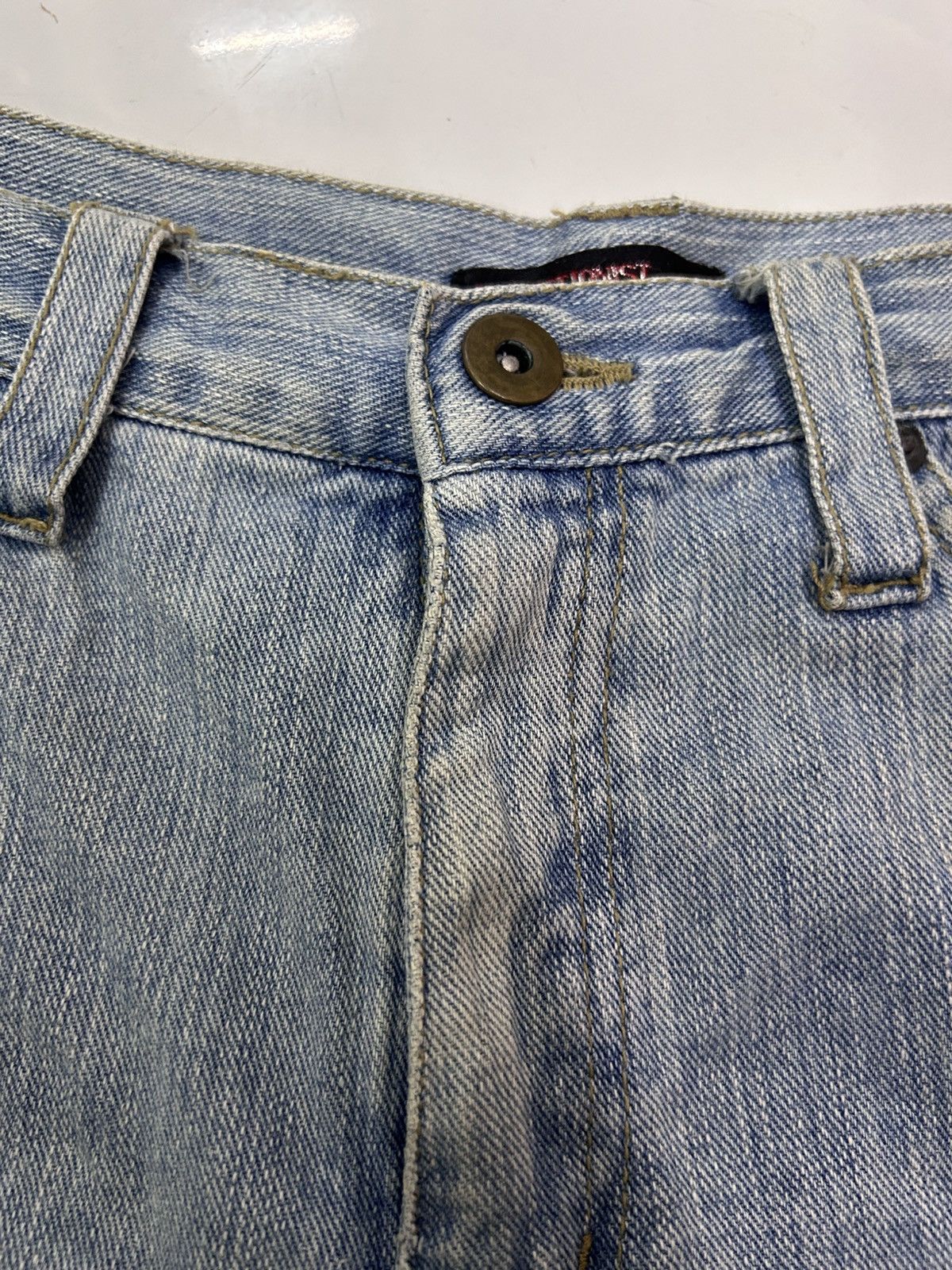 Japanese Brand × Vintage 💥Vintage Japanese Denim Exhibitionist Distressed Punk Jeans Size US 32 / EU 48 - 15 Thumbnail