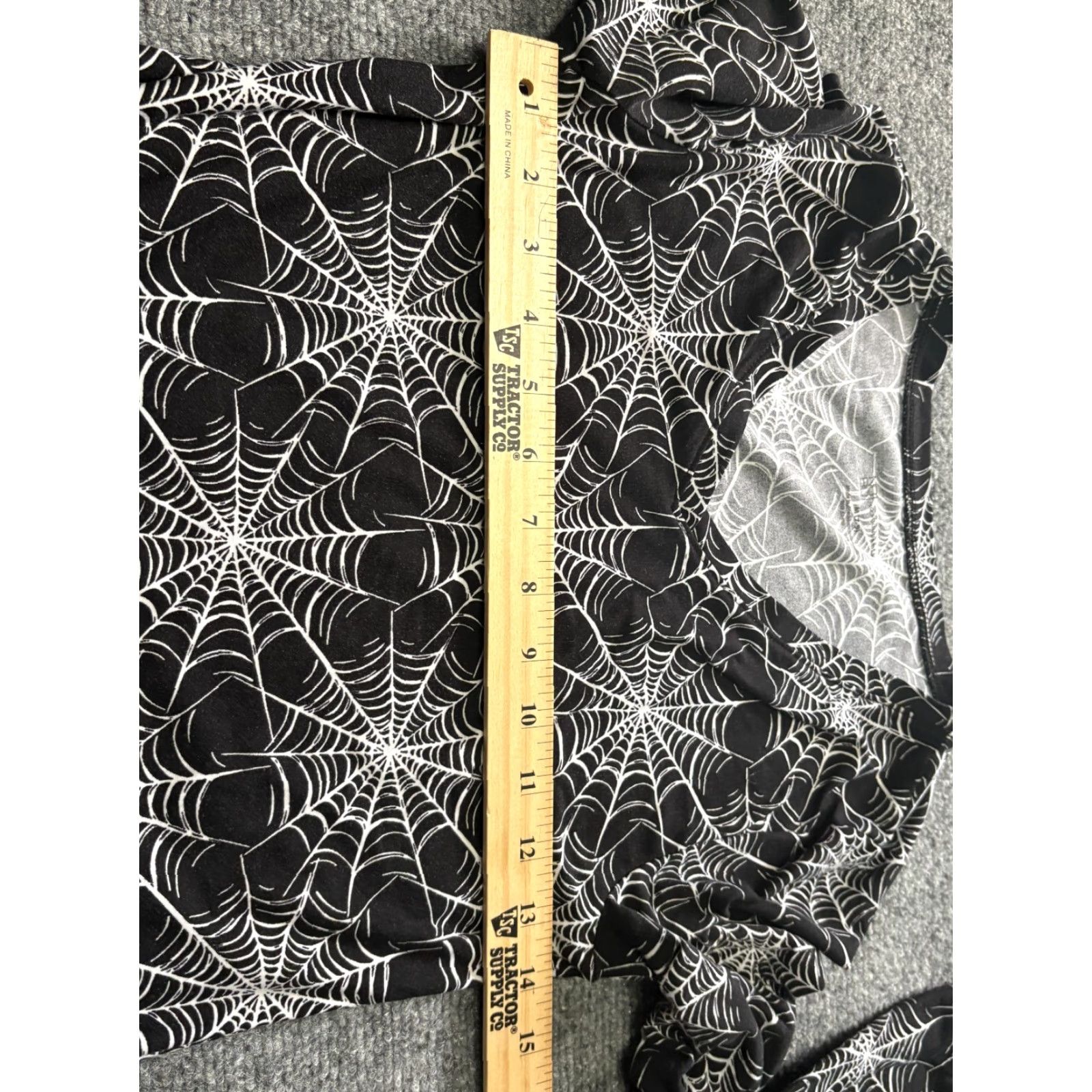 Vintage No Boundaries Blouse Women Medium Black Spider Web Top Long Sleeves Size M / US 6-8 / IT 42-44 - 5 Thumbnail
