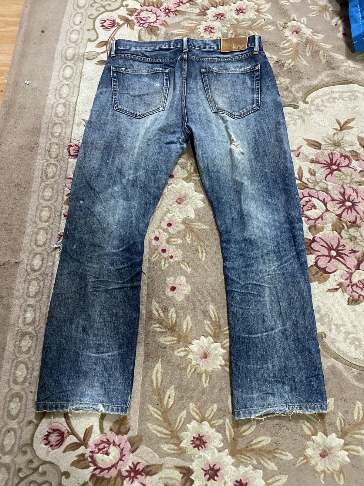 If Six Was Nine × Japanese Brand × Uniqlo Uniqlo distressed denim very rare Size US 35 - 5 Thumbnail