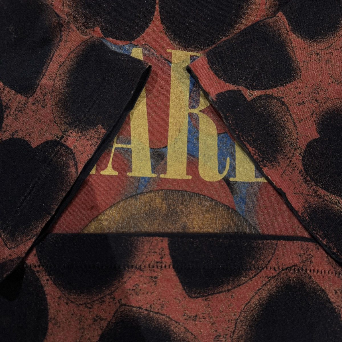 READYMADE × Saint Michael 22x29 Saint Mxxxxx Nazareth Nirvana Heart shaped box AOP tee Size US M / EU 48-50 / 2 - 6 Thumbnail