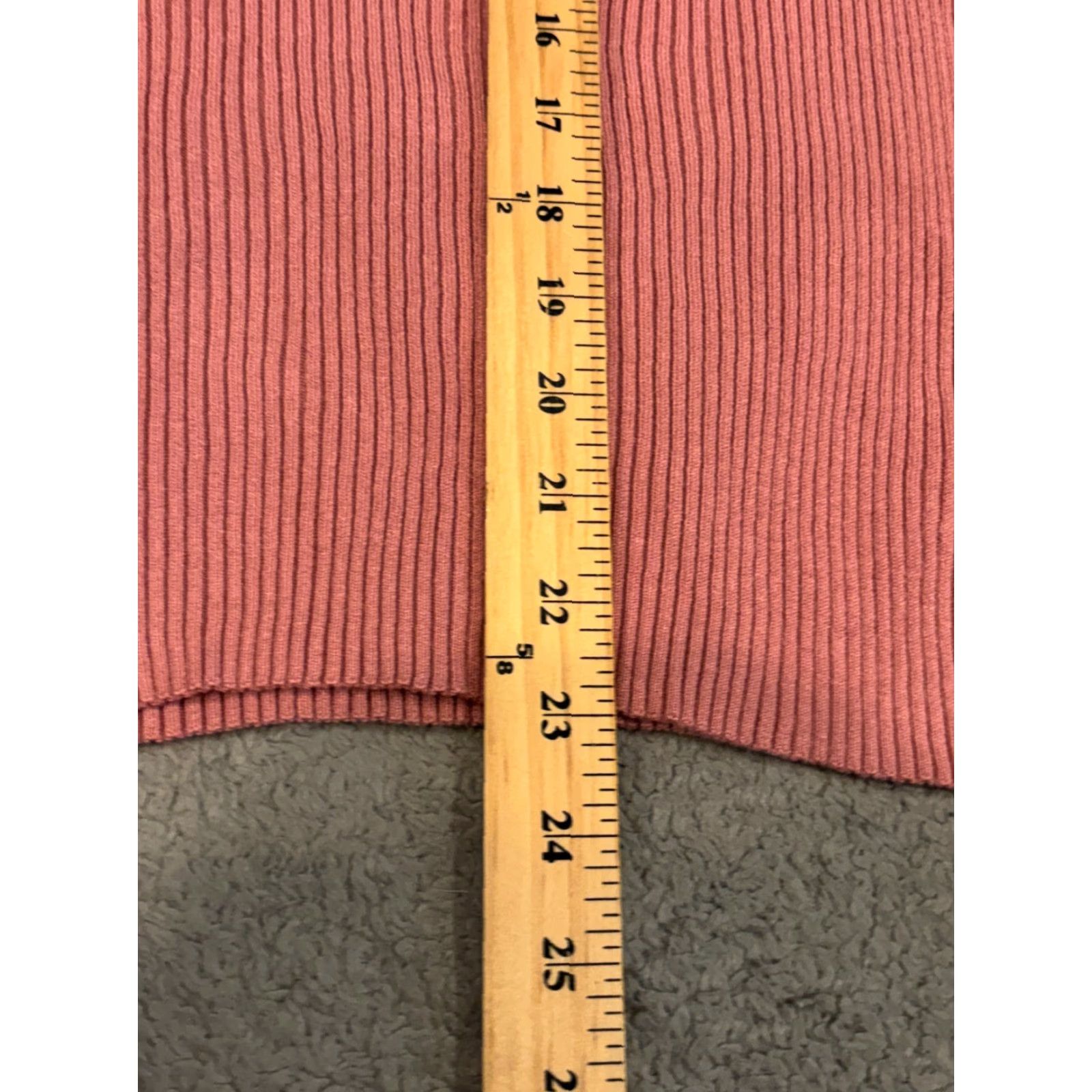 Express Express Womens Pink Turtleneck Sweater Pullover Long Sleeve Ribbed Casual Knit Regular Fit XS? No, S. Size S / US 4 / IT 40 - 5 Thumbnail