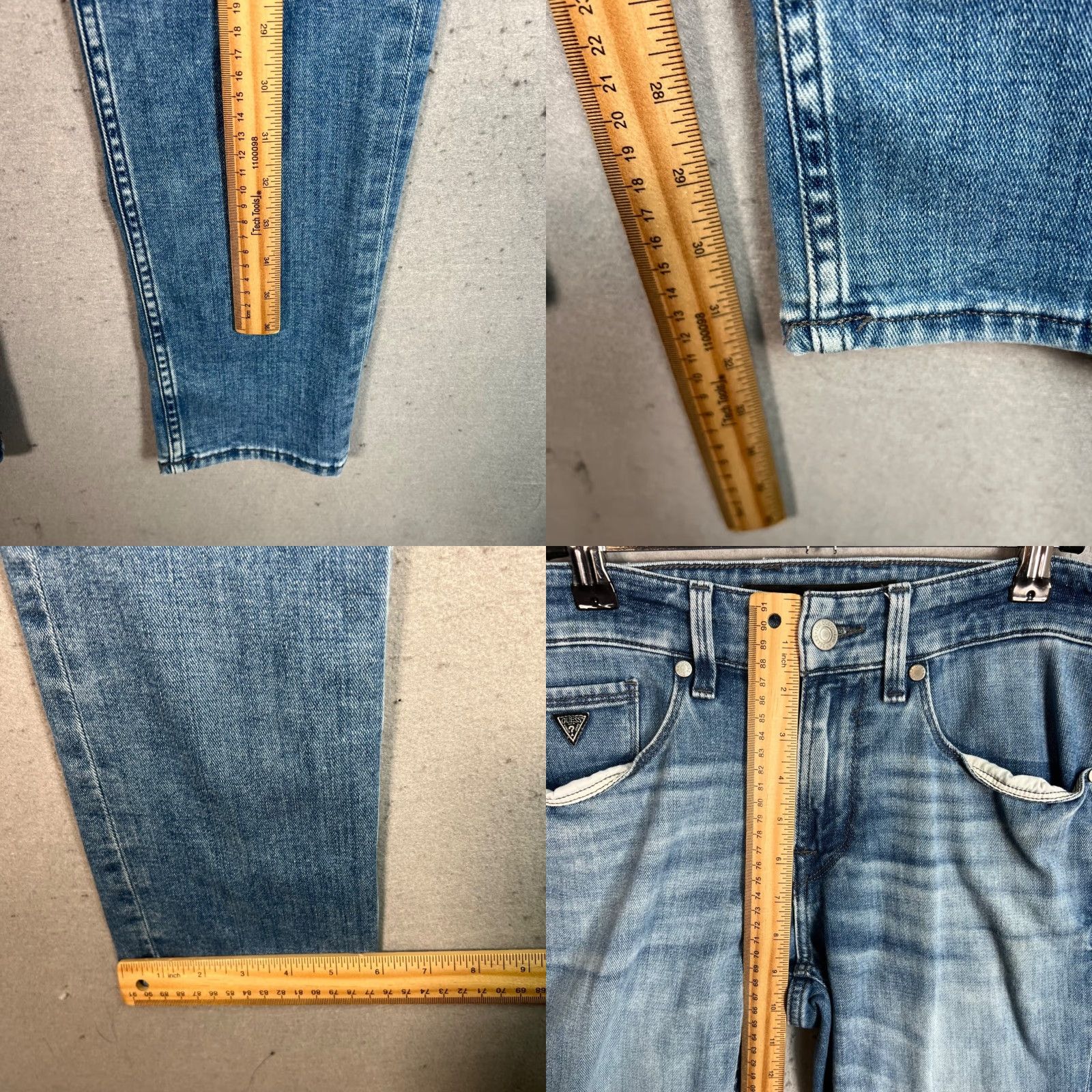 Guess GUESS Jeans Men Slim Tapered Denim Jeans Size 29 Blue Regular Inseam 32 Vintage/Used 8/10 Mens Size US 29 - 8 Thumbnail
