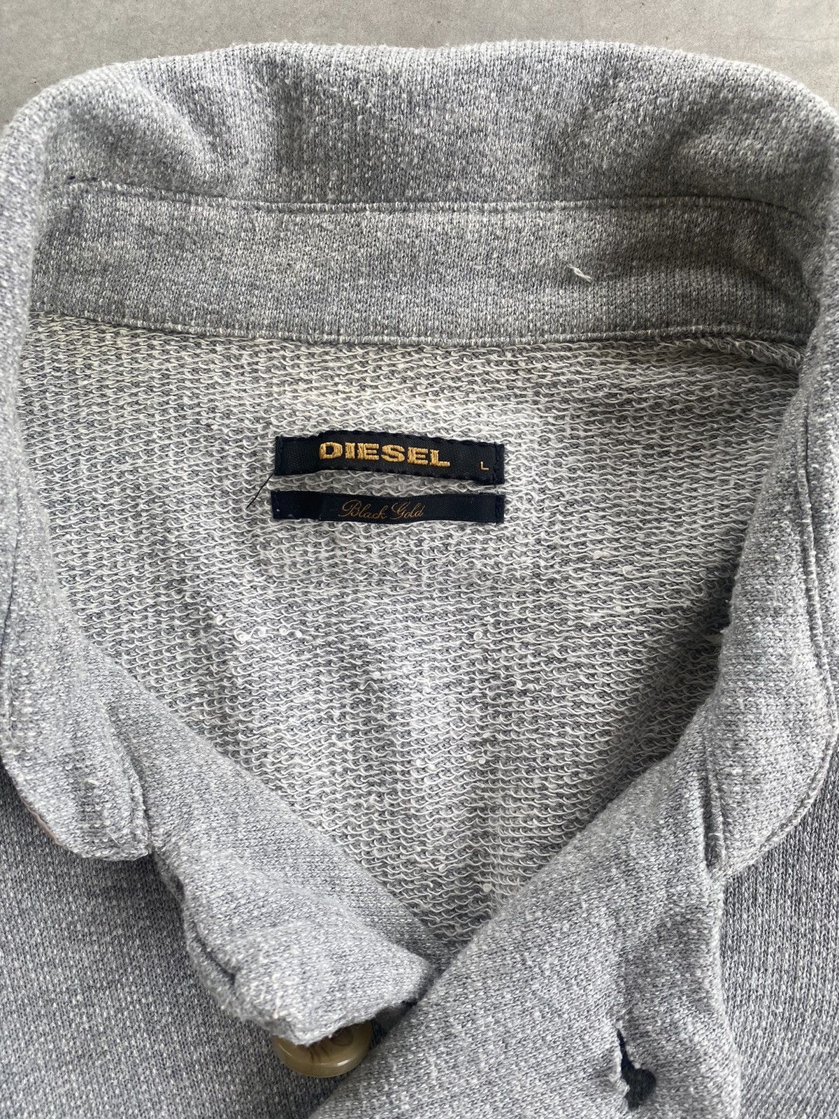 Diesel × Diesel Black Gold DIESEL BLACK GOLD BUTTON CARDIGAN Size 44L - 2 Thumbnail