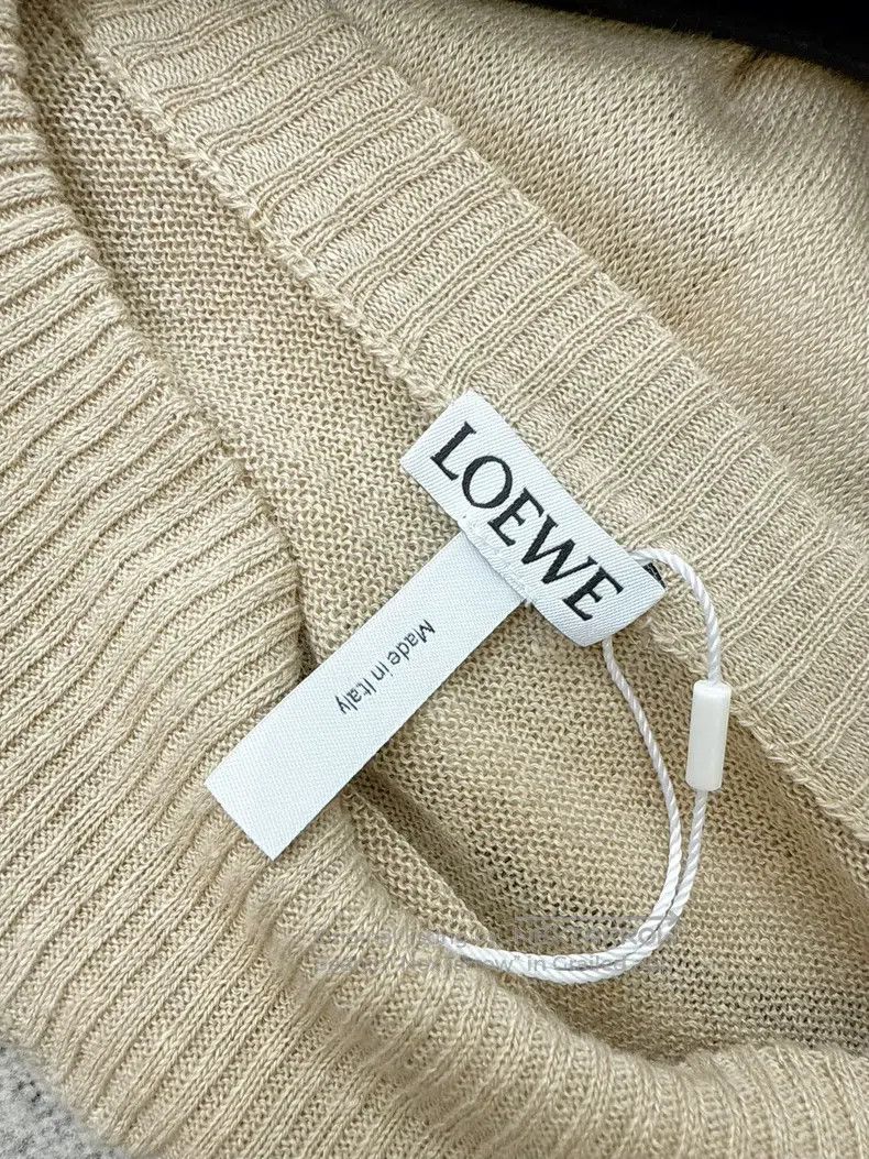 Loewe Loewe Beige Multicolor Fringe Shoulder Knitted Top Size S / US 4 / IT 40 - 6 Thumbnail