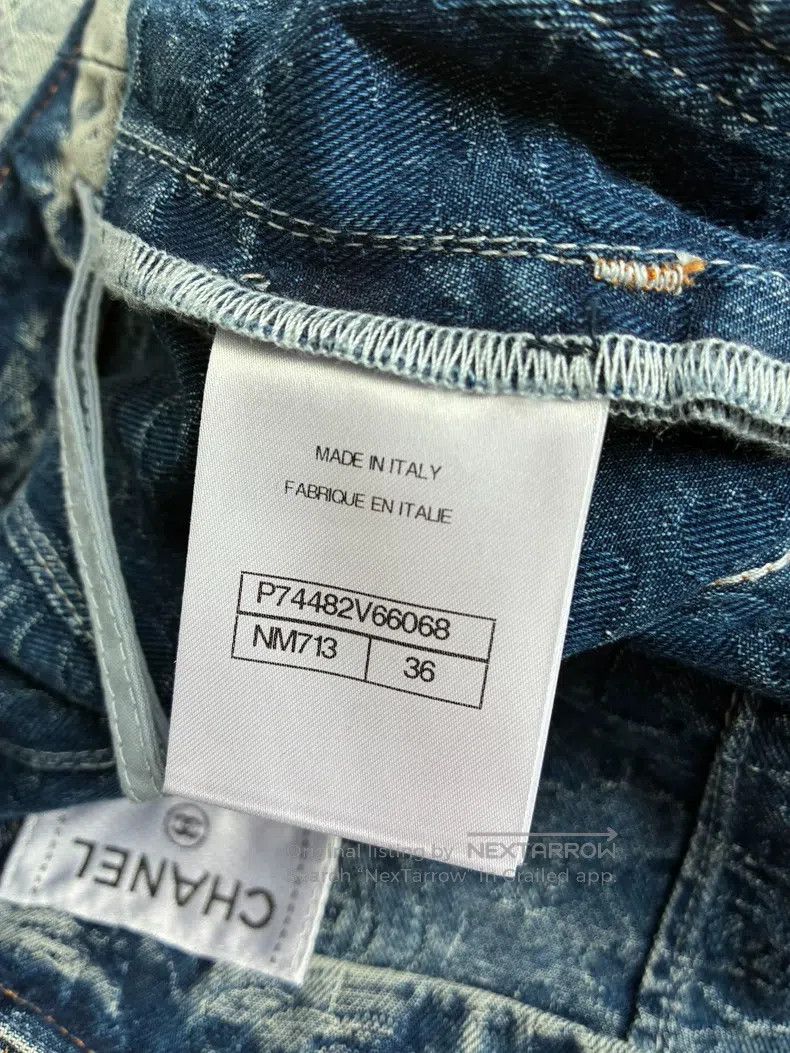 Chanel Chanel 23p camelia dark pattern jeans Size 24" / US 00 / IT 34 - 7 Thumbnail