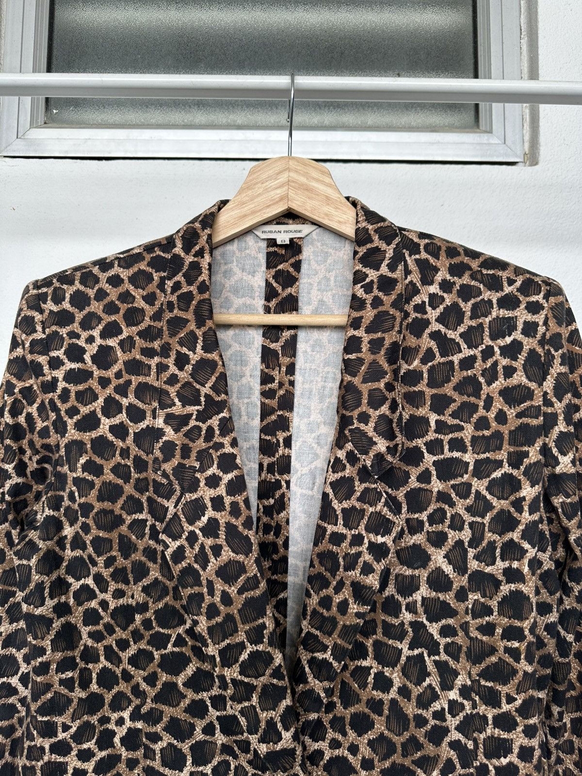 Other 90s Ruban Rouge overprinted Punk Fashion light Blazer jacket Size US M / EU 48-50 / 2 - 13 Thumbnail