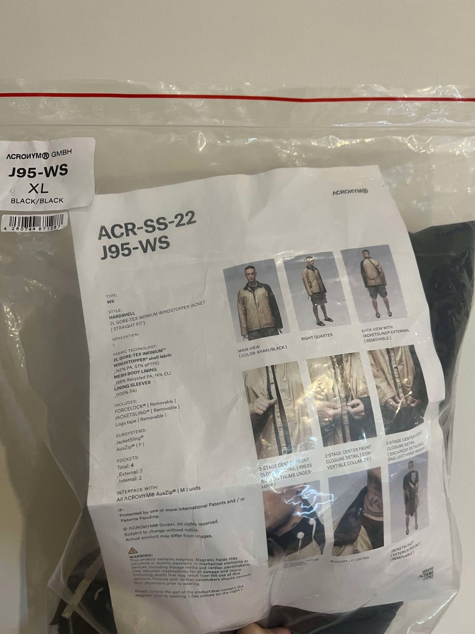 Acronym Acronym L-95 WS XL Size US L / EU 52-54 / 3 - 3 Thumbnail