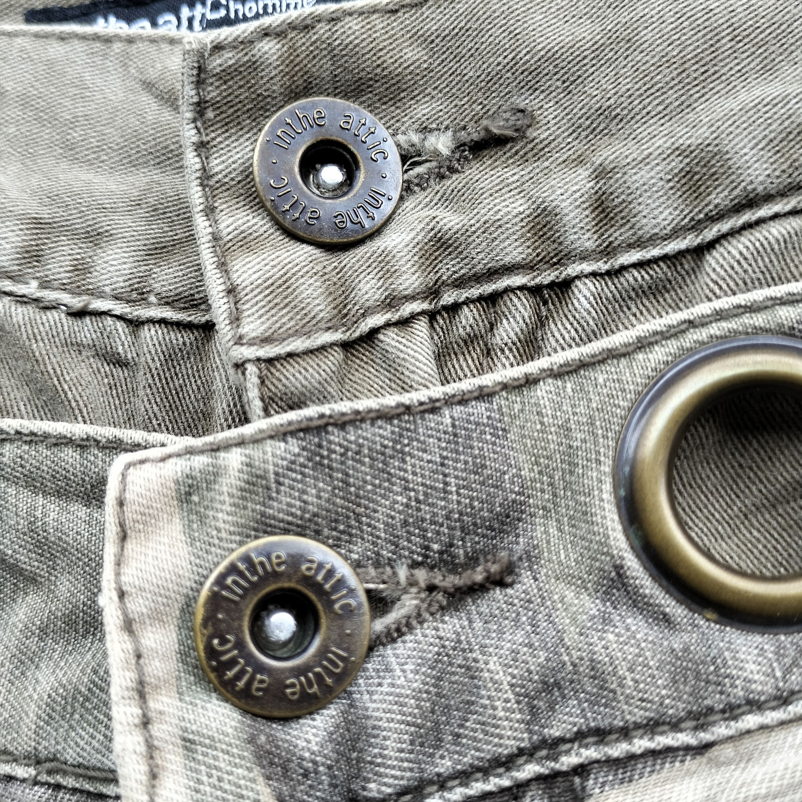 GOA double waist studded flare cargo pants Size US 31 - 6 Thumbnail