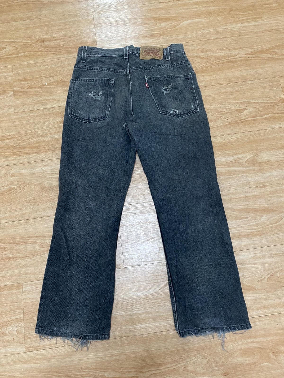 Levi's Vintage levis 517 black bootcut style distressed denim Size US 30 / EU 46 - 1 Thumbnail