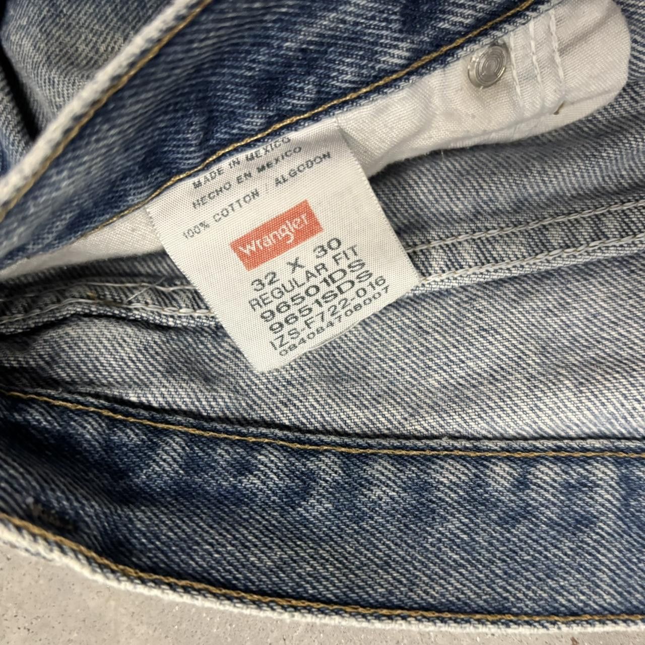 Japanese Brand × Vintage Crazy Vintage Y2K/2000s Grunge Medium Wash Workwear Denim Jeans! Size US 31 - 8 Thumbnail