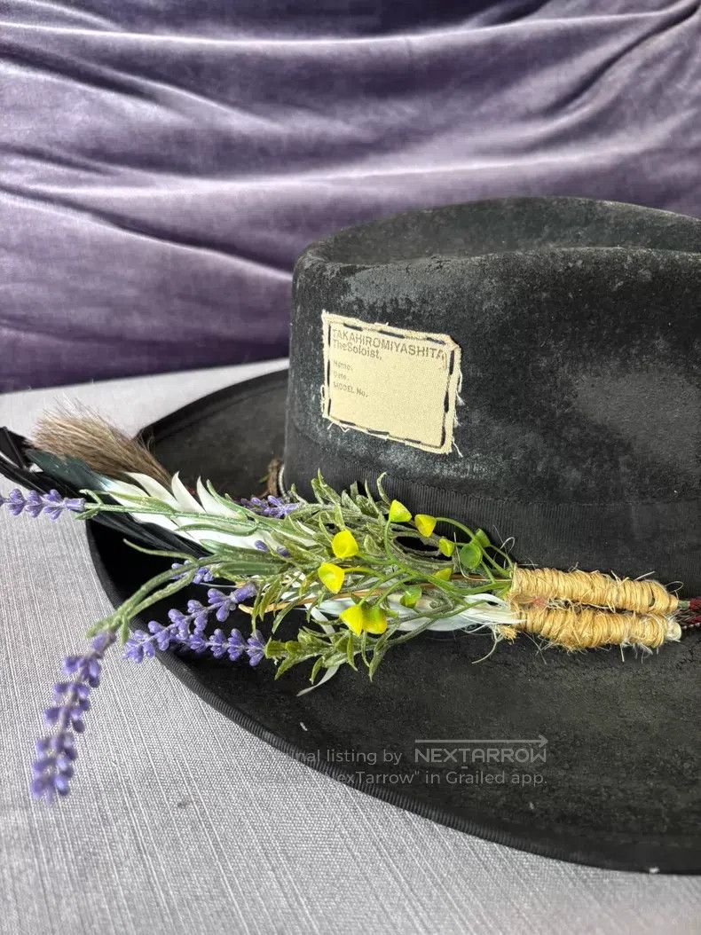 Takahiromiyashita The Soloist. Takahiromiyashita The Soloist. Matchstick Burnt Top Hat Size ONE SIZE - 2 Thumbnail