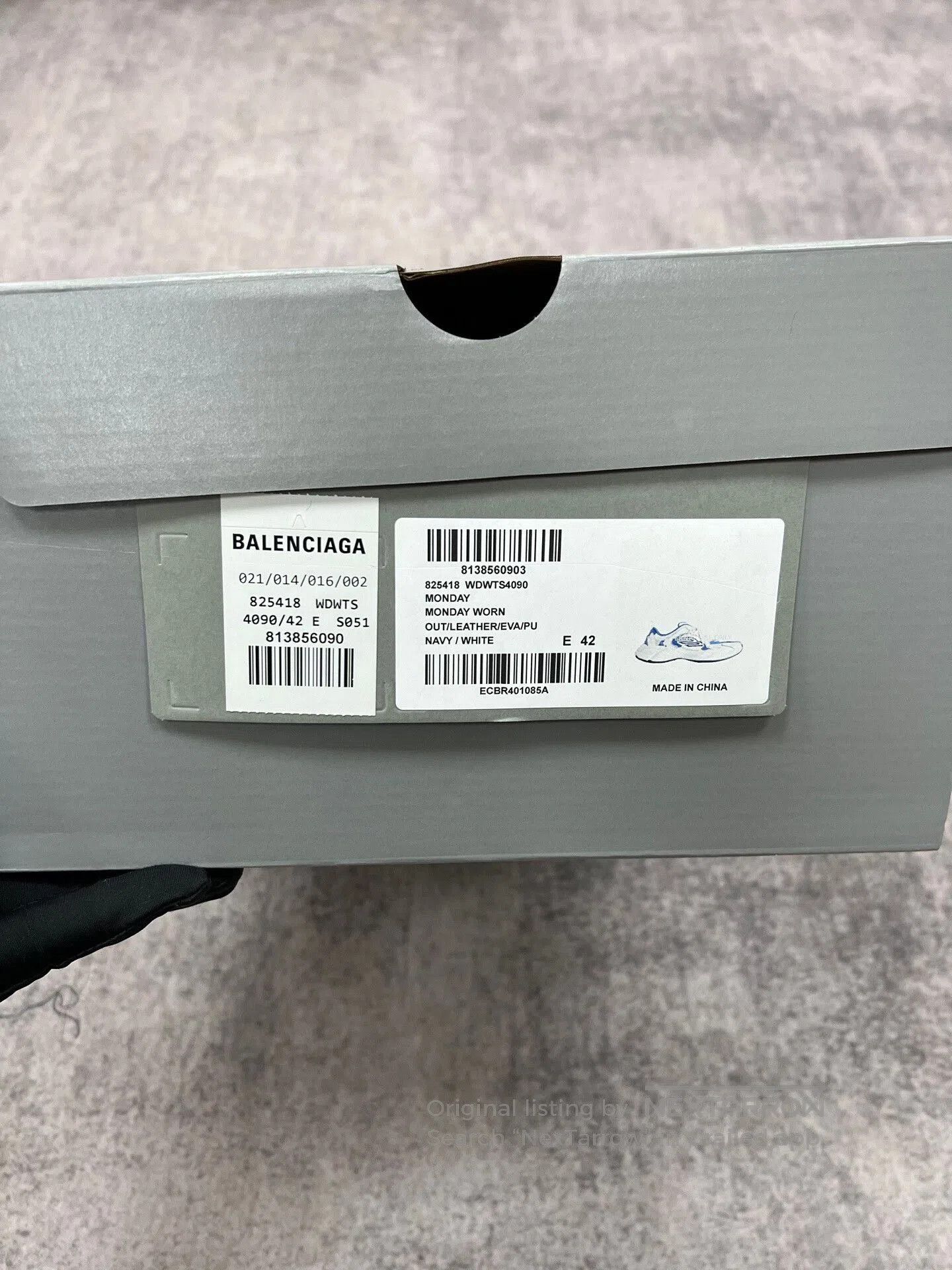 Balenciaga balenciaga monday white blue sneakers. Size US 10 / EU 43 - 9 Thumbnail