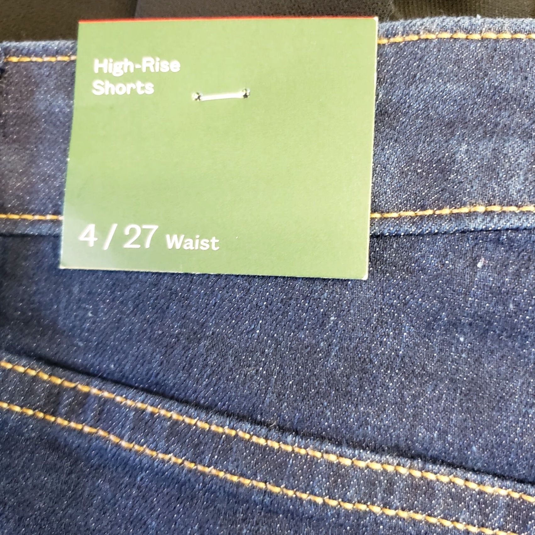 Vintage Wild Fable Shorts Womens Sz 4 Blue Dark Wash Denim High Rise Size 27" / US 4 / IT 40 - 3 Thumbnail