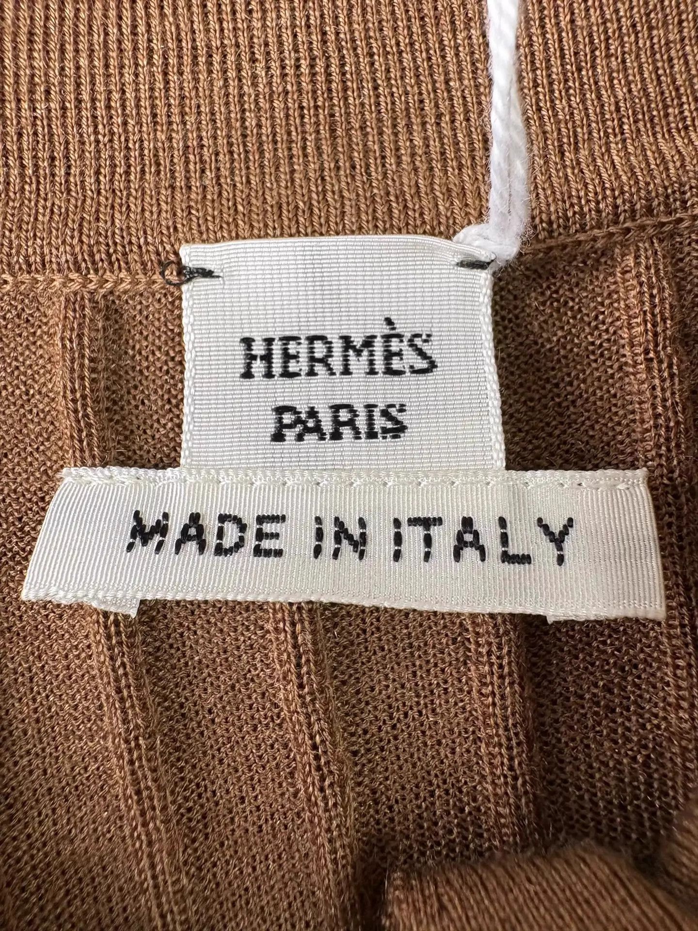 Hermes Hermès 26SS Camel Stripe Slim Sweater 38 70/30 Size S / US 4 / IT 40 - 7 Thumbnail