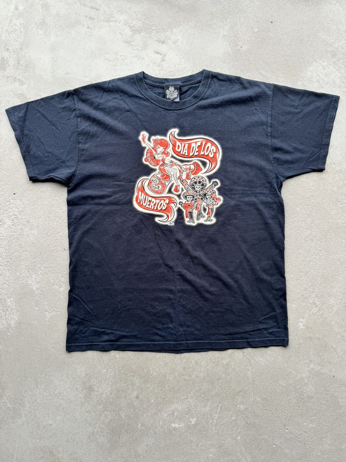Y2K Dia De Los Muertos Dare Devil Mexico Racing Tshirt